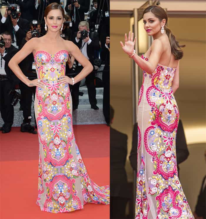 Cheryl Cole made a stunning appearance on the red carpet at the 69th Cannes Film Festival in Cannes, France
