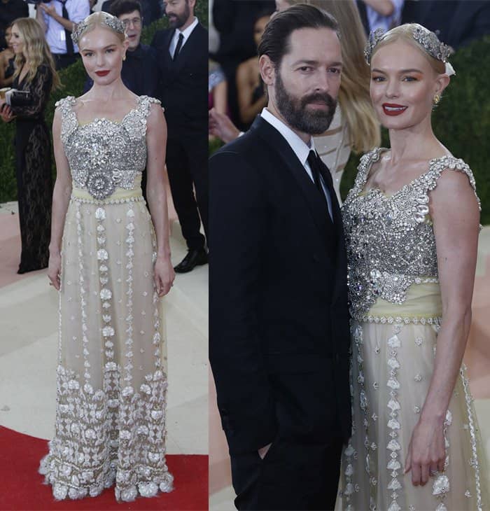 Michael Polish and Kate Bosworth attend the "Manus x Machina: Fashion In An Age Of Technology" Costume Institute Gala