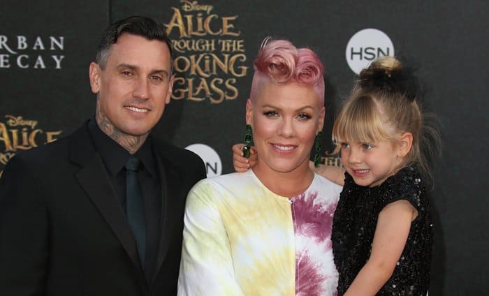 Willow Sage Hart's parents are Alecia Beth Moore, better known by her stage name Pink, and Carey Hart, a professional motorcycle racer