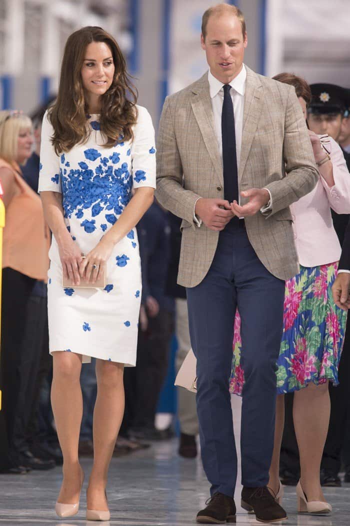 Kate Middleton and Prince William attending a Youthscape charity in Luton