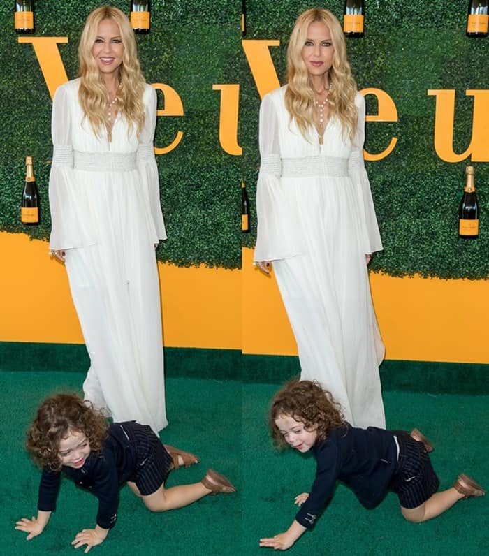 Rachel Zoe looked absolutely stunning as she graced the Veuve Clicquot Polo Classic in Los Angeles with her family