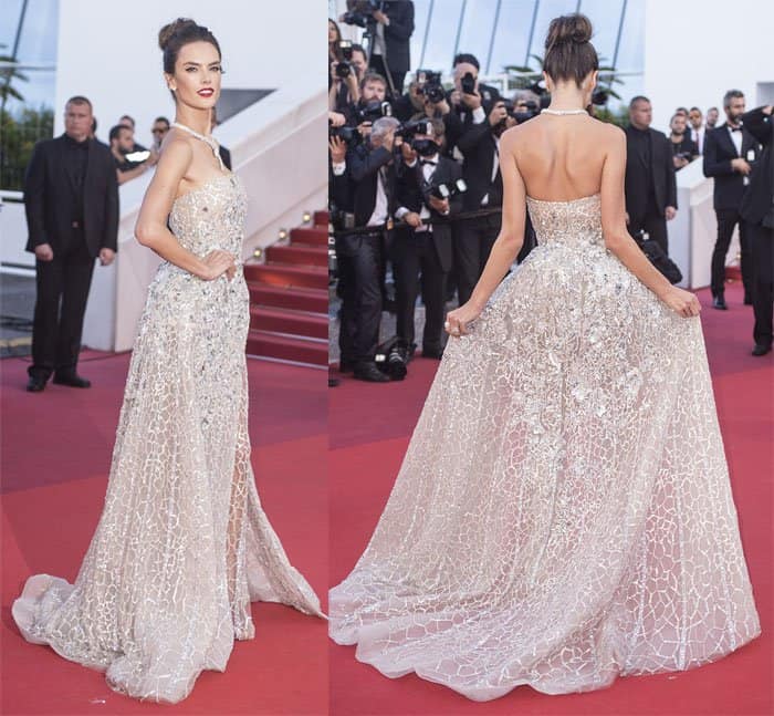 Alessandra Ambrosio at the 69th Cannes Film Festival premiere of The Last Face on May 20, 2016
