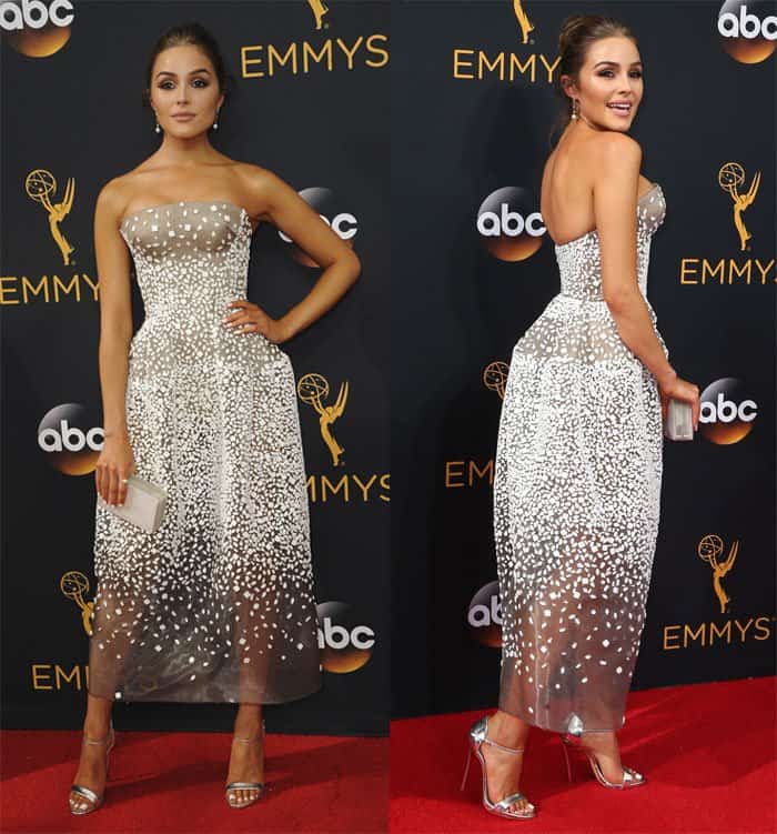 Olivia Culpo at the 68th Annual Primetime Emmy Awards in Los Angeles on September 19, 2016