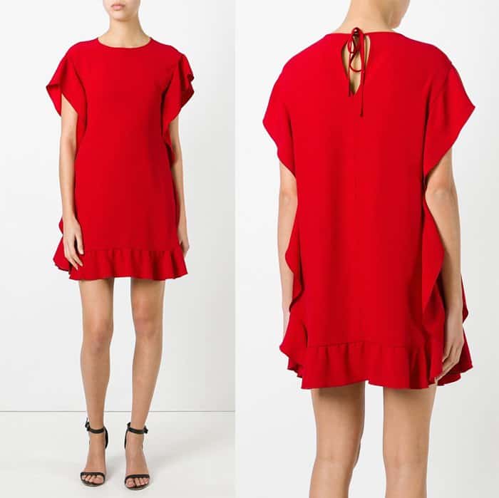 Red Valentino Ruffled Shift Dress