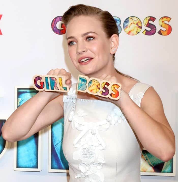 Britt Robertson at the "Girlboss" Premiere Screening at ArcLight Theater in Los Angeles.