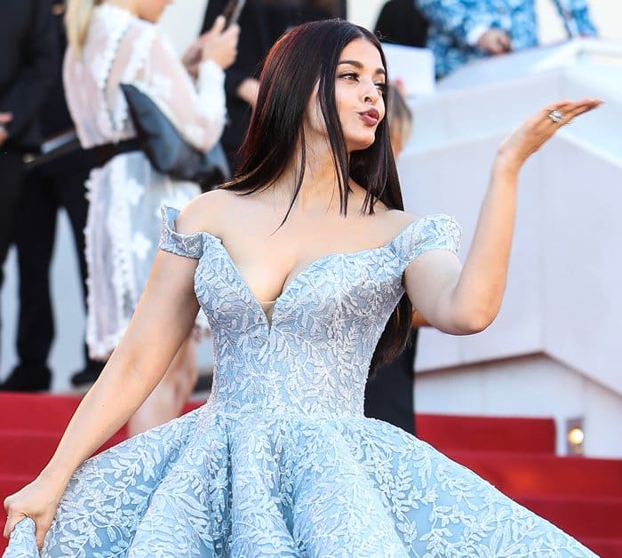 Aishwarya Rai Bachchan at the 70th annual Cannes Film Festival 'Okja' premiere held at Palais des Festivals in Cannes, France.