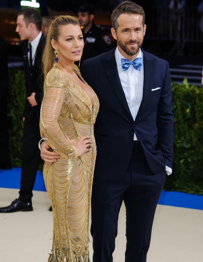 Blake Lively with husband Ryan Reynolds at the 2017 Met Gala