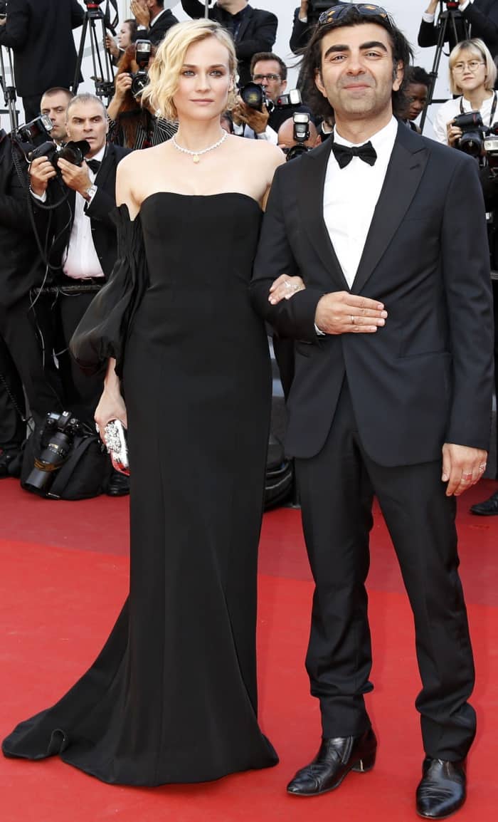 Diane Kruger with "In the Fade" director Fatih Akin at the 70th annual Cannes Film Festival closing ceremony