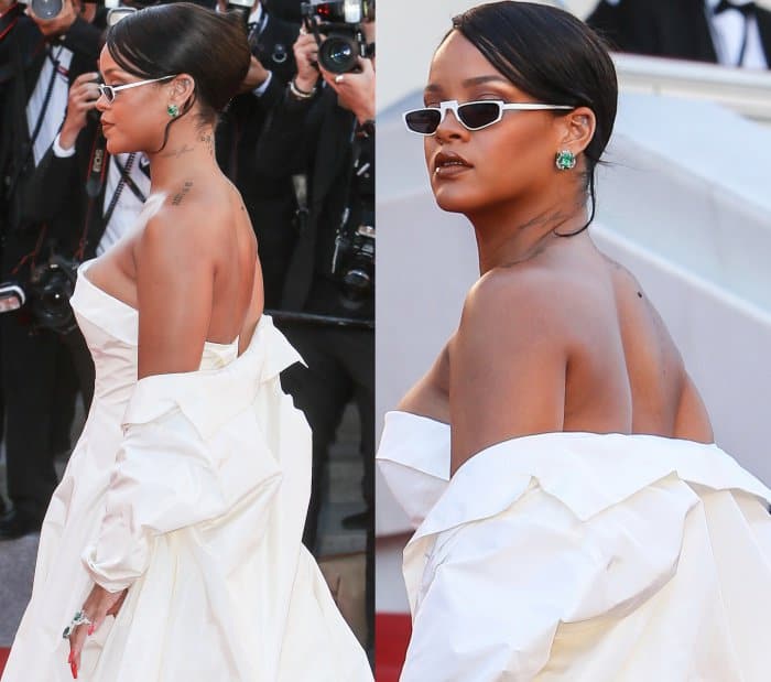 Rihanna in Christian Dior Haute Couture at the 70th Cannes Film Festival "Okja" premiere