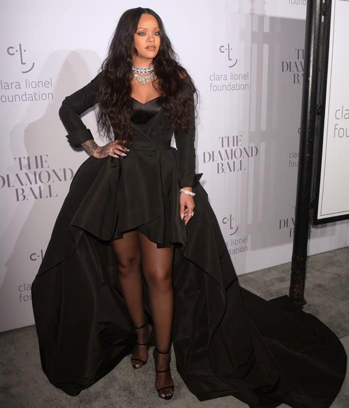 Rihanna at the annual Diamond Ball in New York.