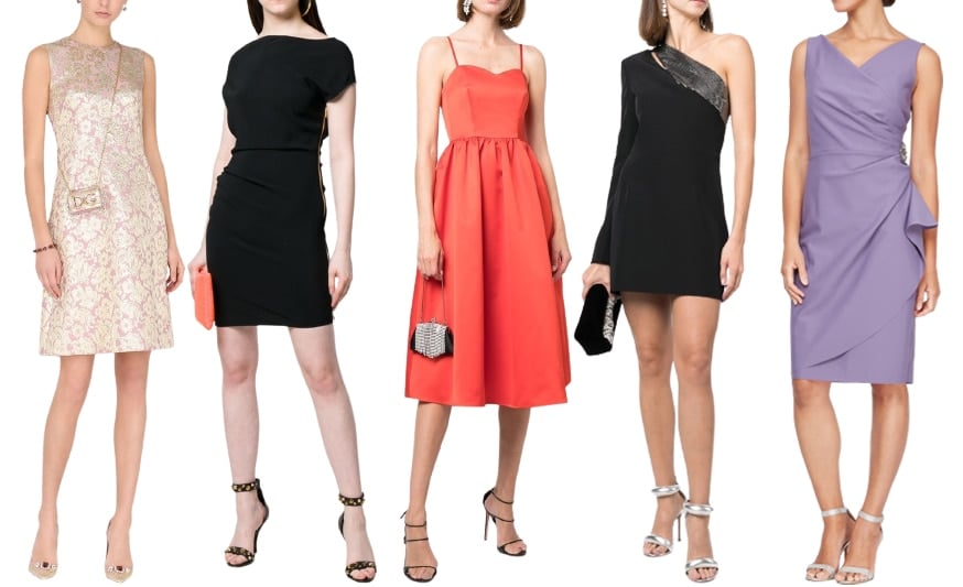 Cocktail dresses are any types of short dresses used for night-time or semi-formal events