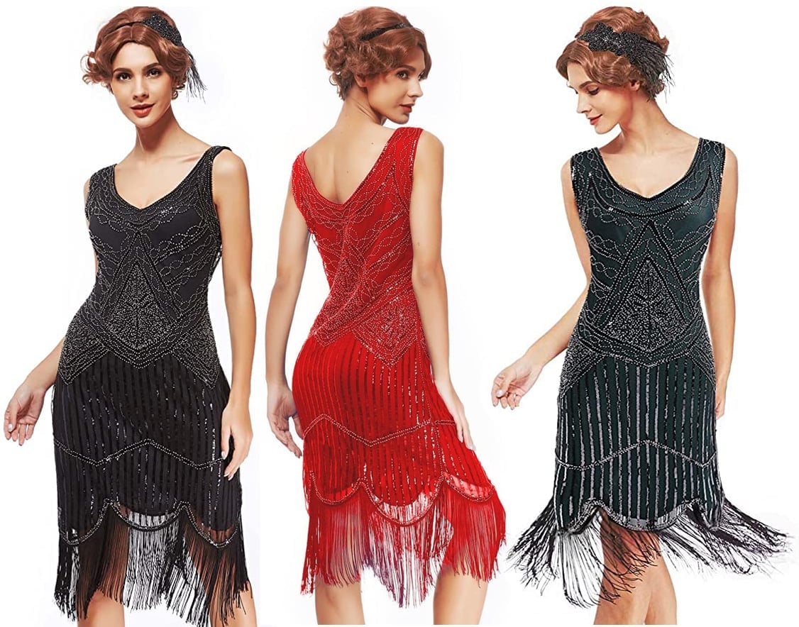 Flapper dresses were considered a popular night-time outfit at jazz bars and parties as the loose-fitting silhouette allowed women to dance freely