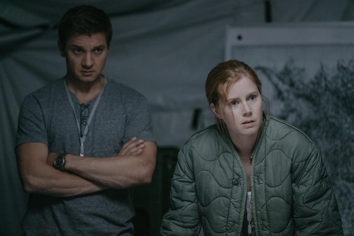 In the 2016 science fiction film "Arrival," Amy Adams portrayed Dr. Louise Banks, a linguist recruited by the United States Army to facilitate communication with extraterrestrials, with Jeremy Renner co-starring as Ian Donnelly, a physicist on the same communication team